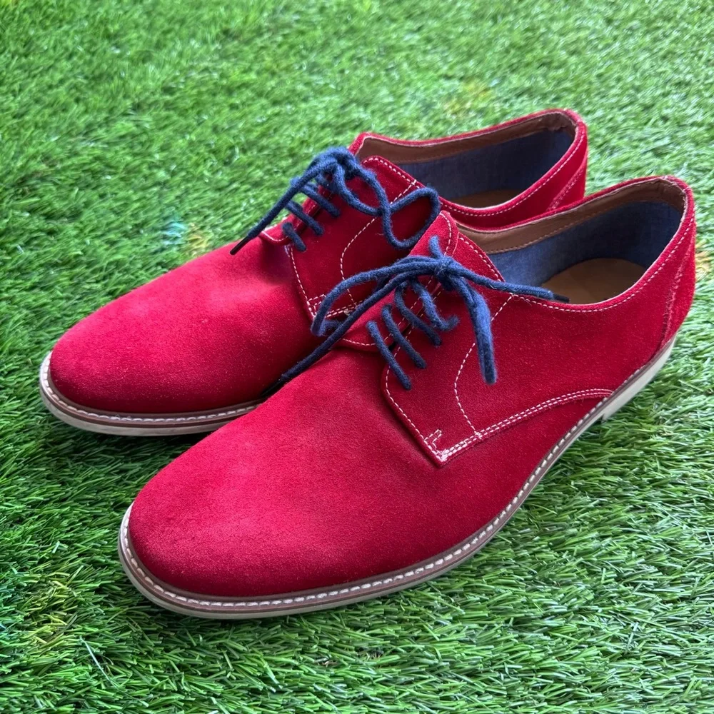 ALDO Red Suede Men’s laced Oxford Shoes